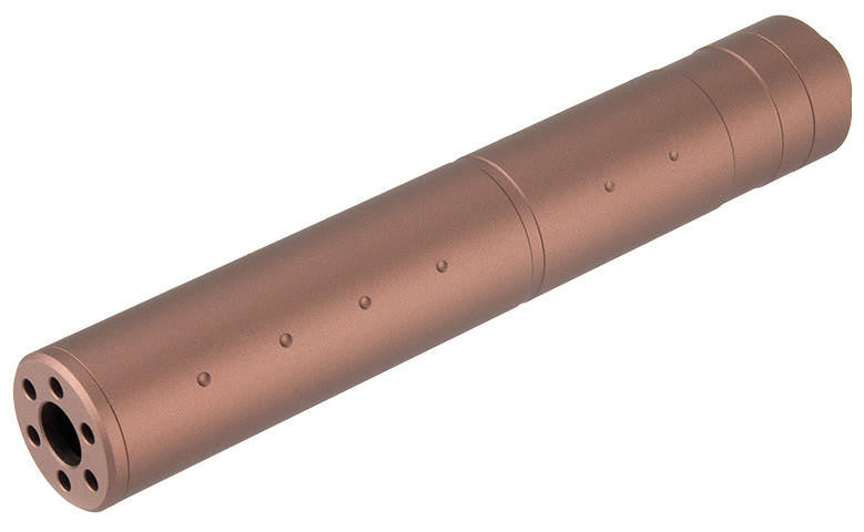 Lancer Tactical 195mm Aluminum Dot Mock Suppressor, Coyote Brown