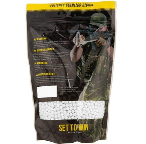 Lancer Tactical 3330 Round Bio 0.30g Streamline Competition Grade Outdoor Tracer Airsoft BBs, Green