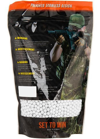 Lancer Tactical 3570 Round 0.28g Streamline Competition Grade BBs, White