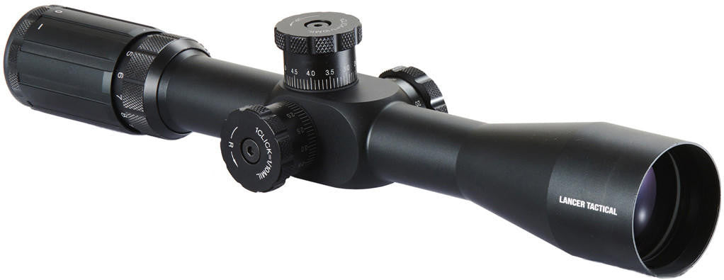 Lancer Tactical 4-14x44 Rifle Scope, Black