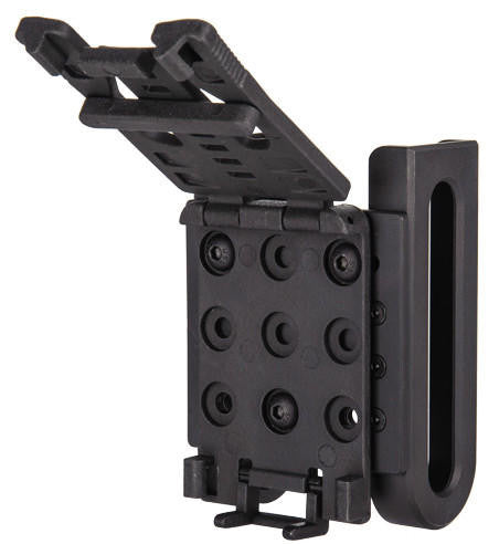 Lancer Tactical 4pc Shotgun Shell Carrier w/ Belt Clip, Black