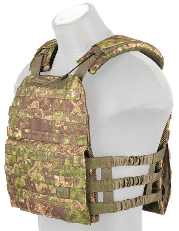 Lancer Tactical 600D Polyester Tactical Vest, PC Green