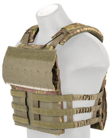 Lancer Tactical 600D Polyester Tactical Vest, PC Green
