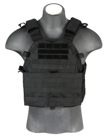 Lancer Tactical 6094 Plate Carrier Vest, Black