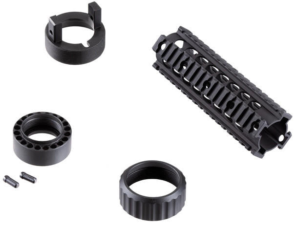 Lancer Tactical 7" Aluminum Rail System for Airsoft M4/M16, Black