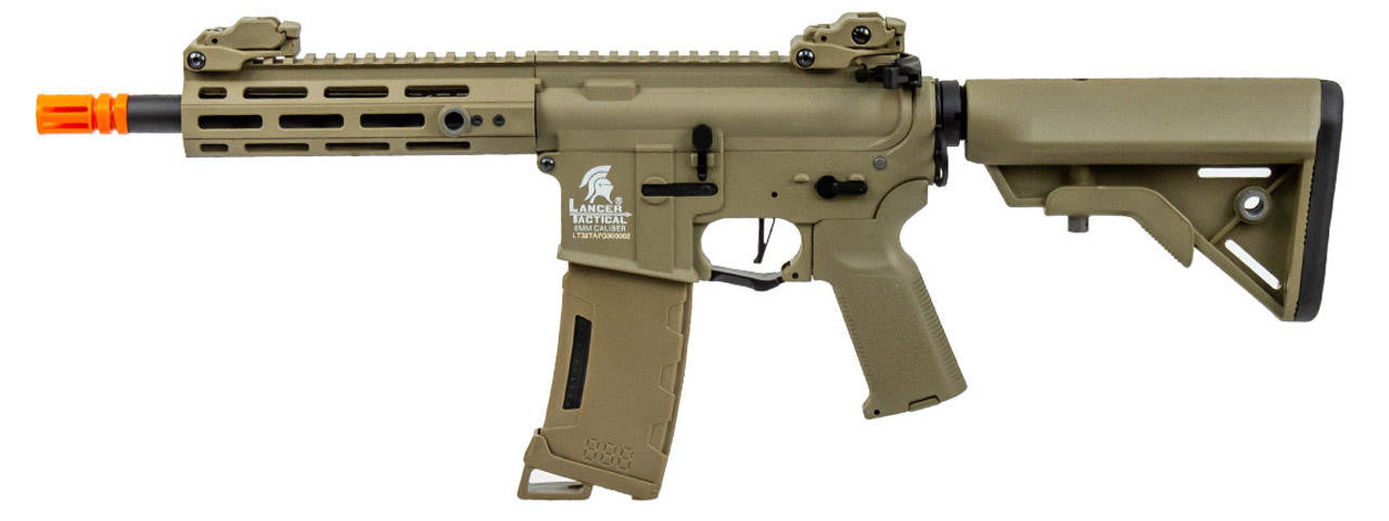 Lancer Tactical 7" M-LOK M4 AEG Airsoft Rifle, Gen 3, Tan