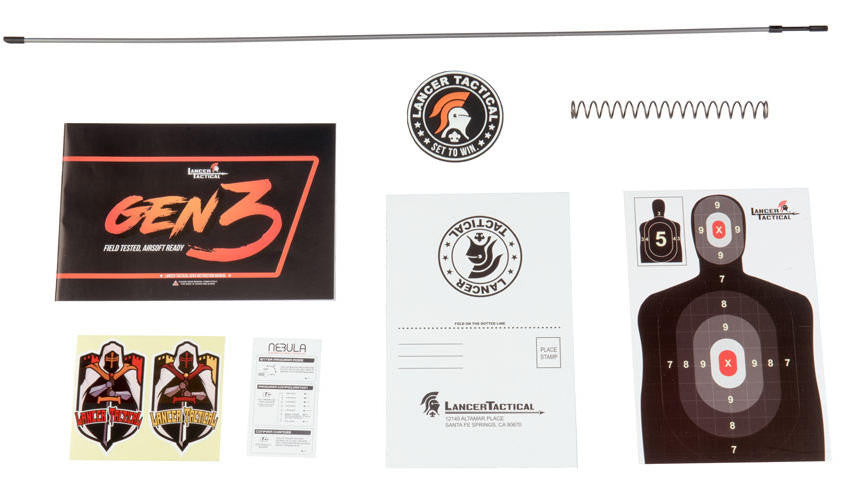 Lancer Tactical 7" M-LOK M4 AEG Airsoft Rifle, Gen 3, Tan