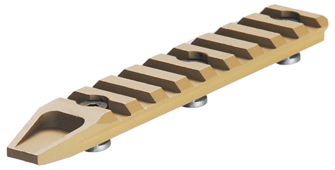 Lancer Tactical 9-Slot Airsoft Keymod Rail Segment Panel, Tan