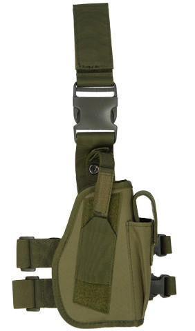 Lancer Tactical 92F Drop Leg Holster In Nylon, OD