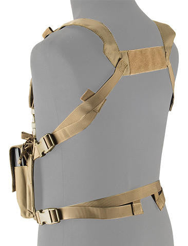 Lancer Tactical Adaptive Multi-Purpose Slim Chest Rig, Tan