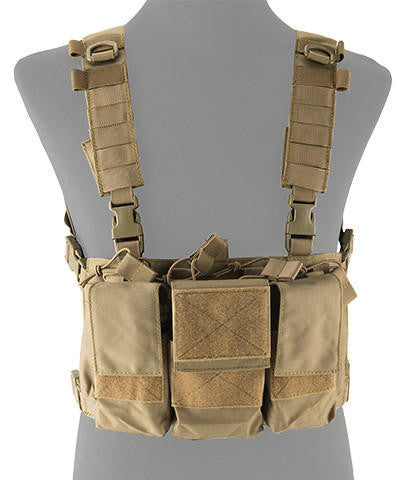 Lancer Tactical Adaptive Multi-Purpose Slim Chest Rig, Tan