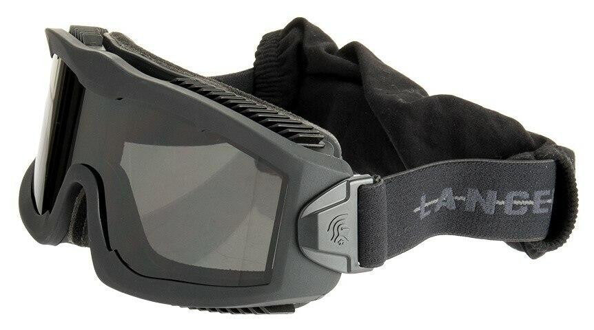 Lancer Tactical AERO Series Dual Pane Airsoft Goggles, Black w/ Smoked, Yellow, & Clear Lens