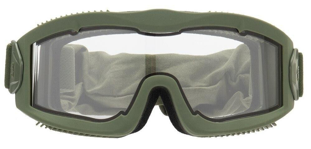 Lancer Tactical AERO Series Dual Pane Airsoft Goggles, Green