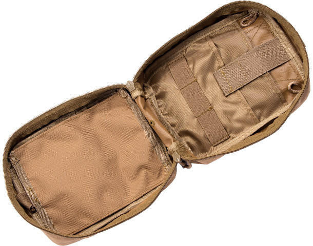 Lancer Tactical Airsoft Admin Pouch w/ Molle, Khaki