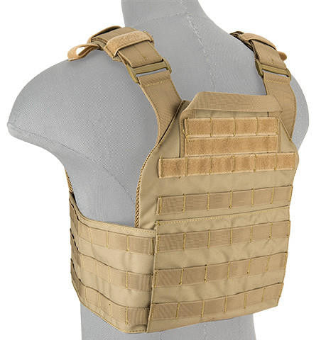 Lancer Tactical Assault Recon Plate Carrier, Tan