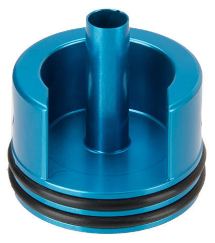 Lancer Tactical CNC Aluminum Cylinder Head for Version 2 Airsoft AEG Gearboxes, Blue