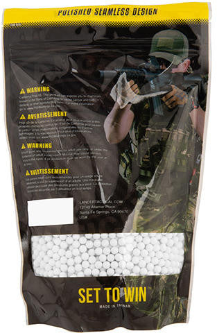 Lancer Tactical Streamline Tracer BBs, 0.28g, 3570 Rds, Green