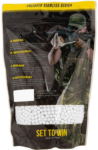 Lancer Tactical Streamline Tracer BBs, 0.30g, 3330 Rds, Green