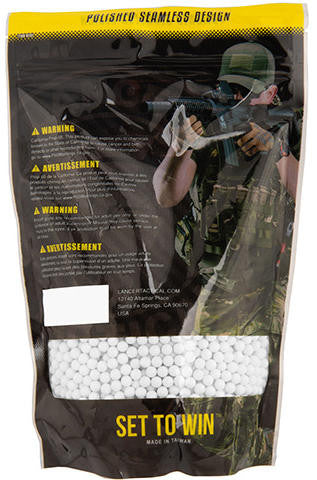 Lancer Tactical Streamline Tracer BBs, 0.32g, 3125 Rds, Green