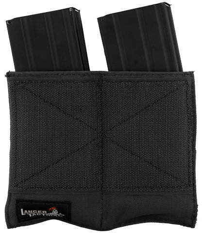 Lancer Tactical Dual Inner Mag Pouch For CA-313B, Black