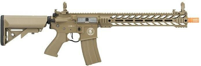 Lancer Tactical Enforcer Series BATTLE HAWK 14" ProLine AEG Airsoft Rifle, Tan