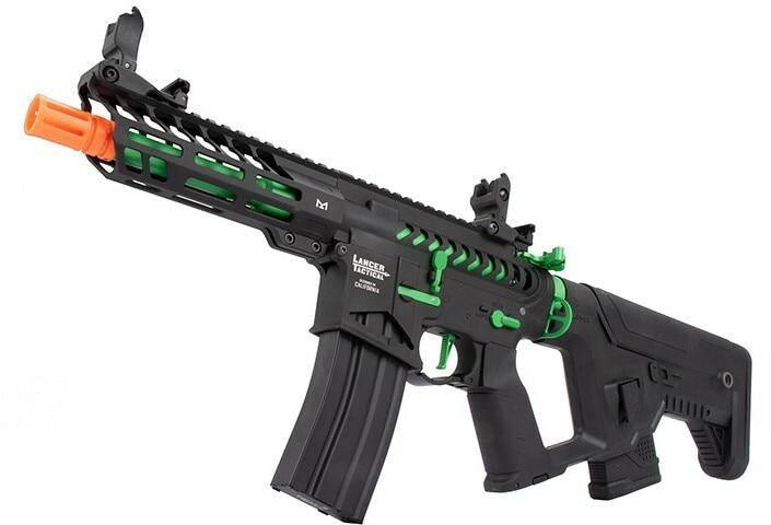 Lancer Tactical Enforcer Series NEEDLETAIL AEG Airsoft Rifle, Black/Green