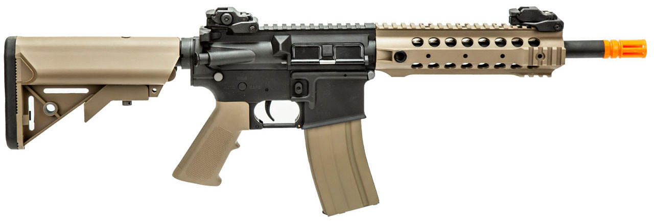 Lancer Tactical Gen 2 CQB M4 Airsoft AEG Rifle Core Series, Black/Tan