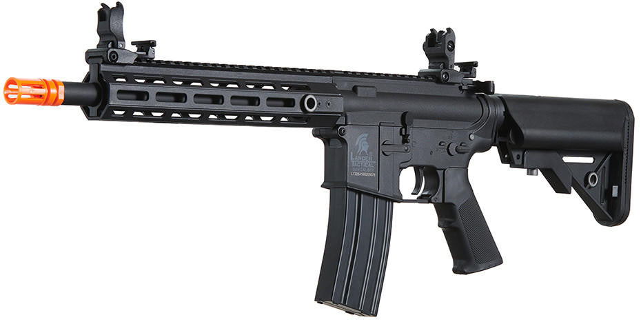 Lancer Tactical Gen 2 Hellion M-LOK 10" Airsoft M4 AEG Rifle, Black