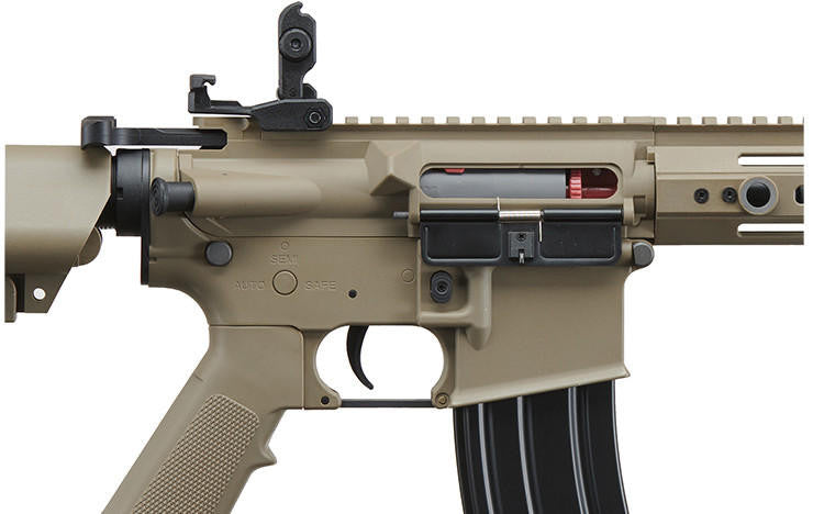 Lancer Tactical Gen 2 Hellion M-LOK 7" Airsoft M4 AEG Rifle, Tan