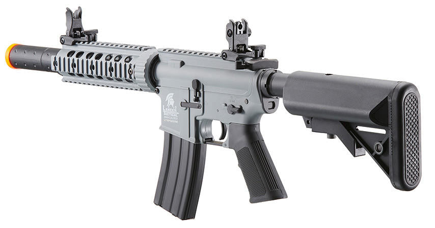 Lancer Tactical Gen 2 M4 SD Carbine Airsoft AEG Rifle, Gray