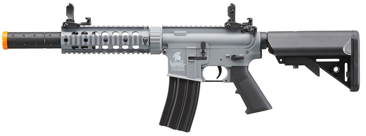 Lancer Tactical Gen 2 M4 SD Carbine Airsoft AEG Rifle, Gray