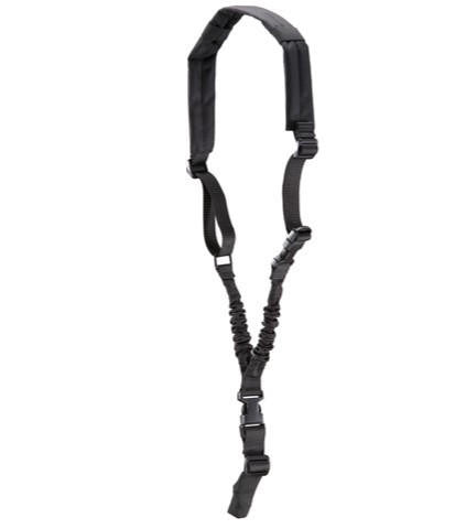 Lancer Tactical Heavy Duty Foam Padded Single Point Sling w/ QD Buckle, Black