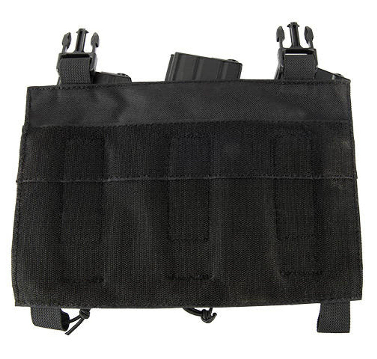 Lancer Tactical Hook & Loop Adaptive Triple M4/Pistol Mag Pouch, Black