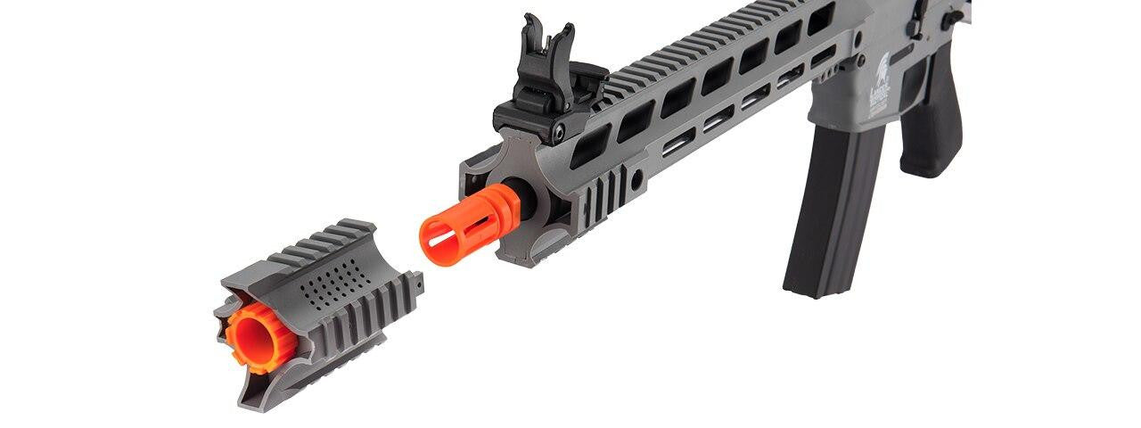 Lancer Tactical Interceptor SPR AEG Airsoft Rifle, Gray