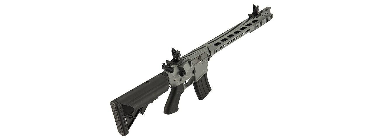 Lancer Tactical Interceptor SPR AEG Airsoft Rifle, Gray