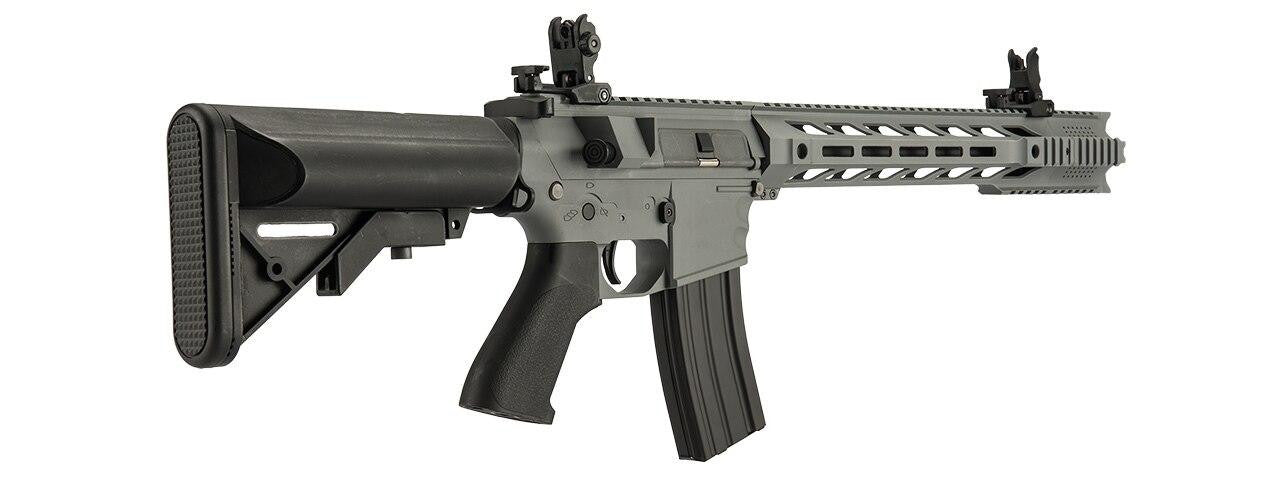 Lancer Tactical Interceptor SPR AEG Airsoft Rifle, Gray