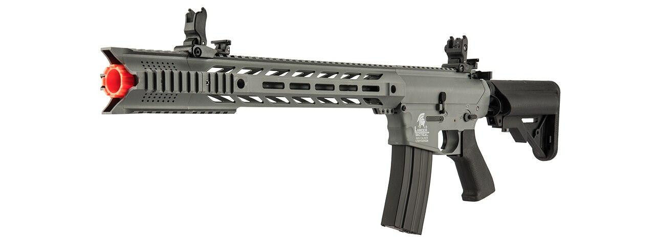 Lancer Tactical Interceptor SPR AEG Airsoft Rifle, Gray