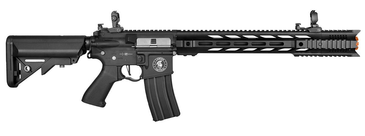Lancer Tactical Interceptor SPR ProLine Series High FPS AEG Airsoft Rifle, Black
