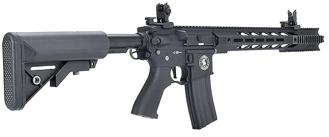 Lancer Tactical Interceptor SPR ProLine Series High FPS AEG Airsoft Rifle, Black