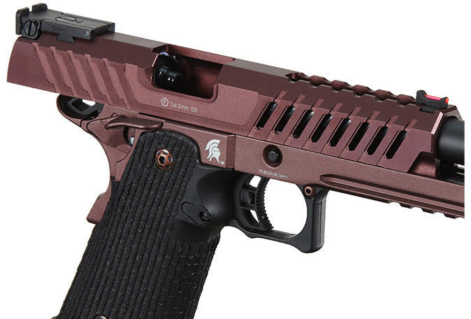 Lancer Tactical Knightshade Hi-Capa Gas Blowback Airsoft Pistol, Black/Bronze