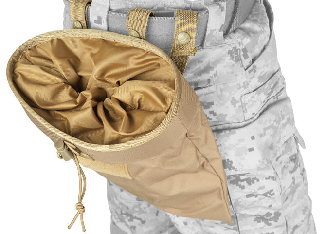 Lancer Tactical Large Foldable Airsoft Dump Pouch, Coyote Brown