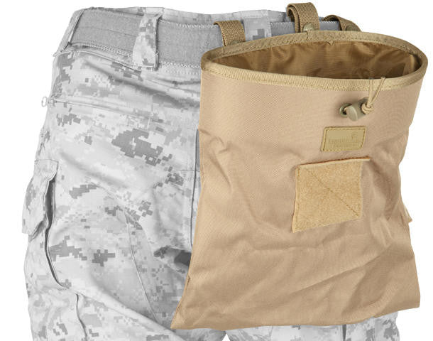 Lancer Tactical Large Foldable Airsoft Dump Pouch, Coyote Brown