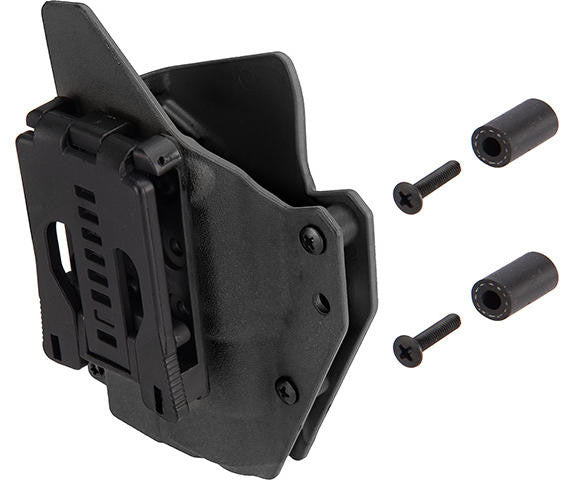 Lancer Tactical Light Bearing Hard Shell Holster for Glock 17, Black