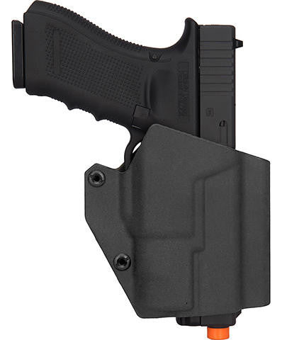 Lancer Tactical Light Bearing Hard Shell Holster for Glock 17, Black