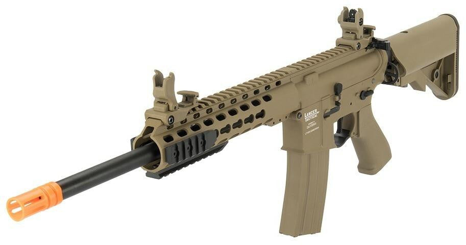 Lancer Tactical LT-19 M4 10" ProLine High FPS AEG Airsoft Rifle, Tan