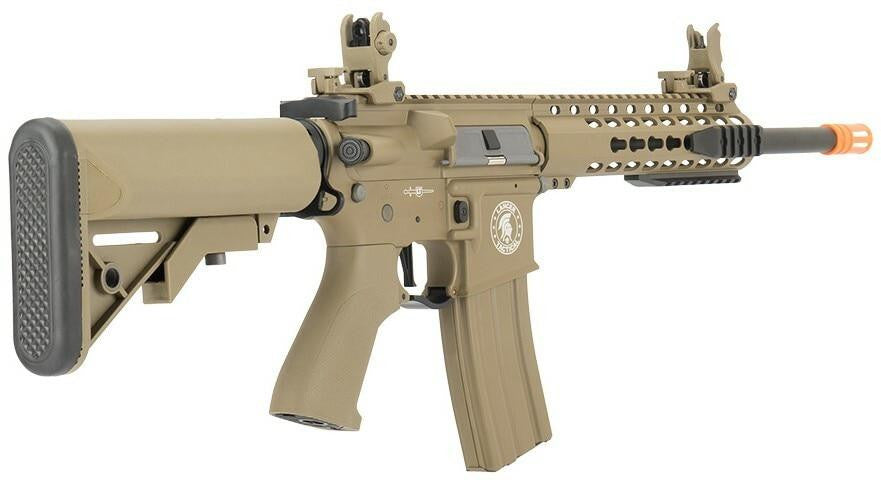 Lancer Tactical LT-19 M4 10" ProLine High FPS AEG Airsoft Rifle, Tan