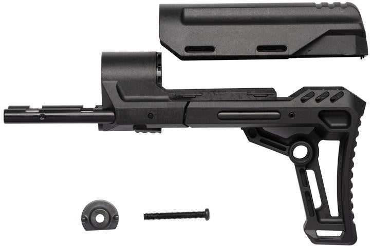 Lancer Tactical LT-35 PDW M4 AEG Retractable Stock, Black