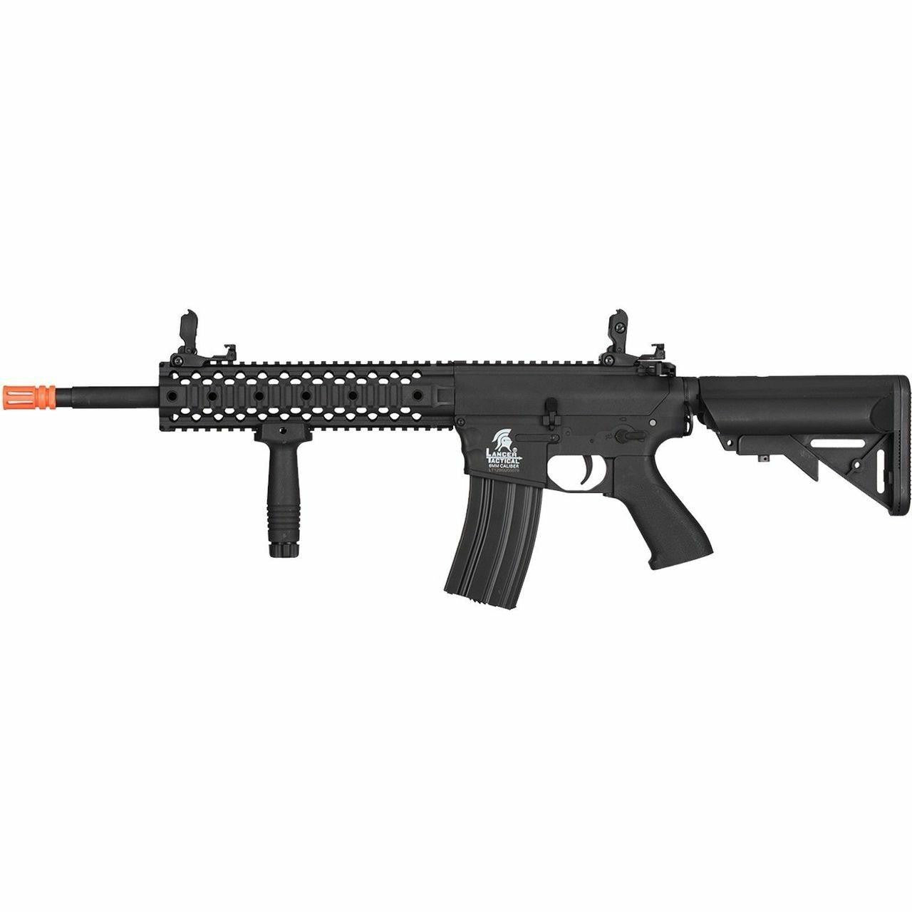 Lancer Tactical M4 EVO RIS Gen 2 Low FPS Battle Rifle Airsoft AEG, Black