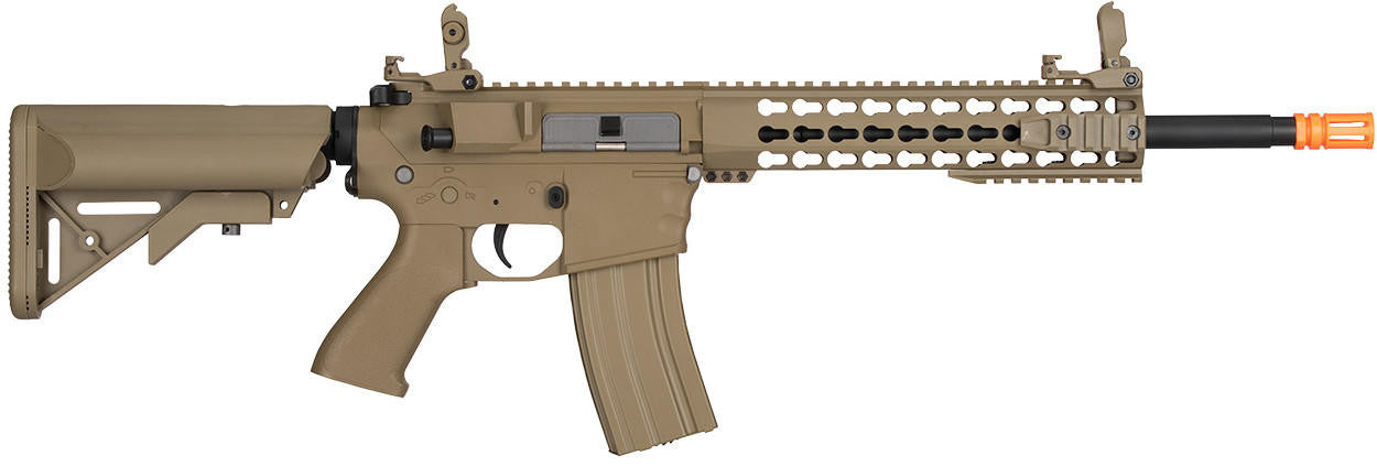 Lancer Tactical M4 Keymod EVO Airsoft Rifle, Tan