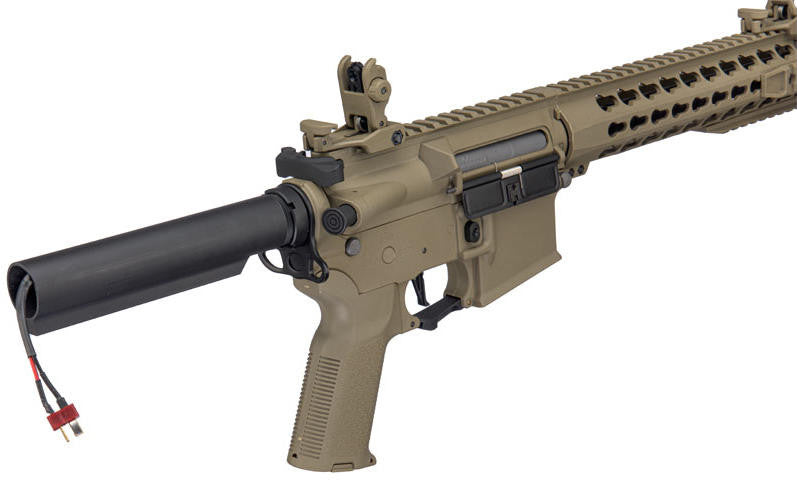 Lancer Tactical M4 SopMod Gen 3 AEG Airsoft Rifle, Dark Earth
